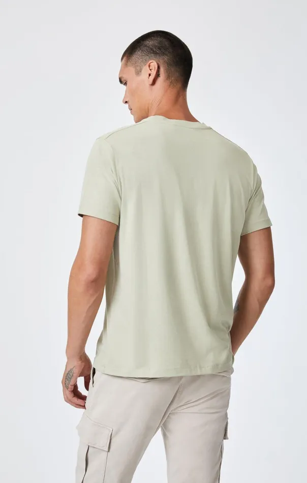 Natural Dyed Crew Neck TShirt In Tea Men Mavi Jeans TShirts