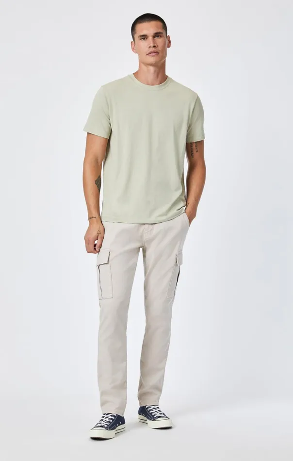 Natural Dyed Crew Neck TShirt In Tea Men Mavi Jeans TShirts