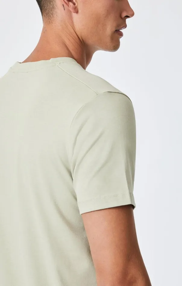 Natural Dyed Crew Neck TShirt In Tea Men Mavi Jeans TShirts