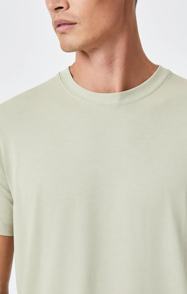 Natural Dyed Crew Neck TShirt In Tea Men Mavi Jeans TShirts
