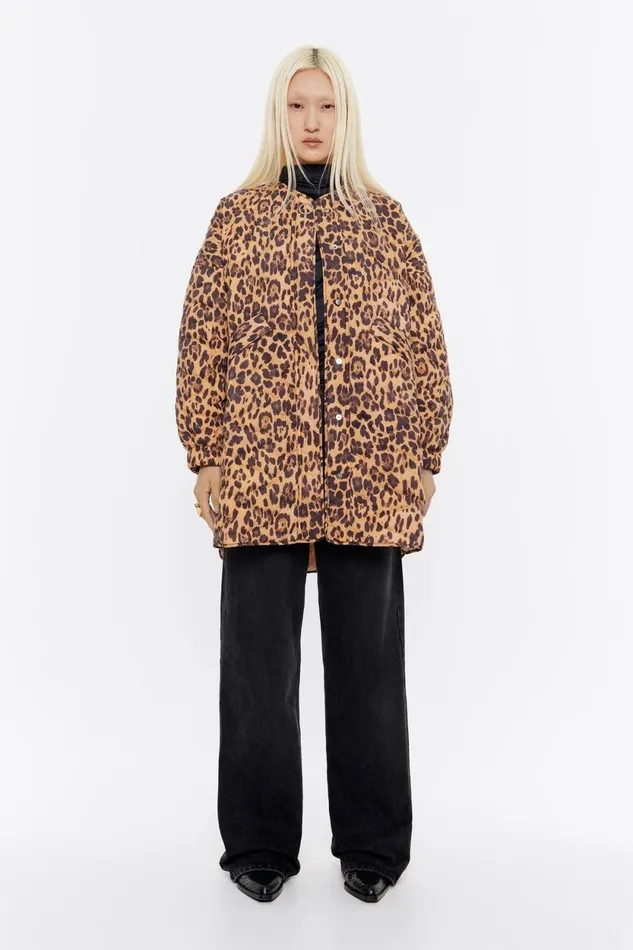 Natural Leopard Padded Jacket Leopard Natural Women Bimba Y Lola Animal Print Natural Leopard Padded Jacket Leopard Natural Women Bimba Y Lola Animal Print