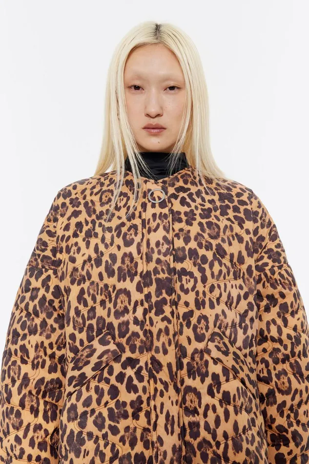 Natural Leopard Padded Jacket Leopard Natural Women Bimba Y Lola Animal Print Natural Leopard Padded Jacket Leopard Natural Women Bimba Y Lola Animal Print