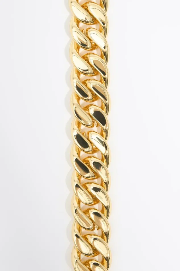 Necklace With Gold Chain And Leather Cord Gold Women Bimba Y Lola Jewelry Necklace With Gold Chain And Leather Cord Gold Women Bimba Y Lola Jewelry