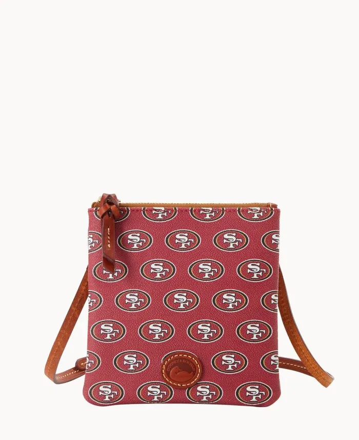 NFL 49ERS Small North South Top Zip Crossbody 49ers Woman Dooney and Bourke Crossbodies NFL 49ERS Small North South Top Zip Crossbody 49ers Woman Dooney and Bourke Crossbodies