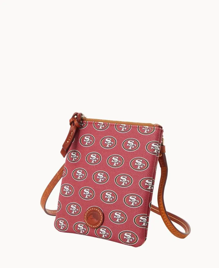 NFL 49ERS Small North South Top Zip Crossbody 49ers Woman Dooney and Bourke Crossbodies NFL 49ERS Small North South Top Zip Crossbody 49ers Woman Dooney and Bourke Crossbodies