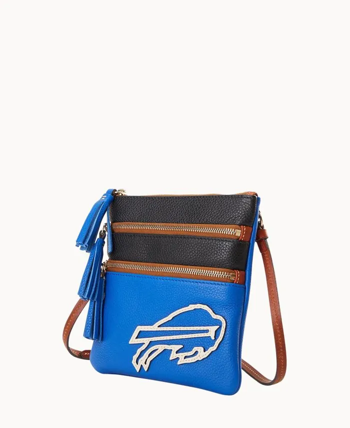 NFL Bills Triple Zip Crossbody Bills Woman Dooney and Bourke Crossbodies NFL Bills Triple Zip Crossbody Bills Woman Dooney and Bourke Crossbodies