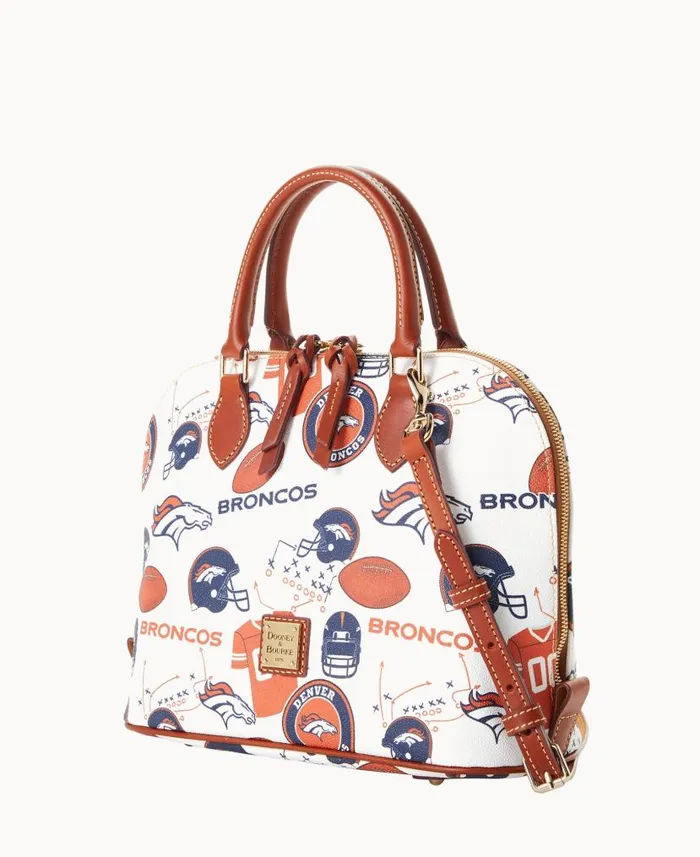 NFL Broncos Zip Zip Satchel Broncos Woman Dooney and Bourke Satchels