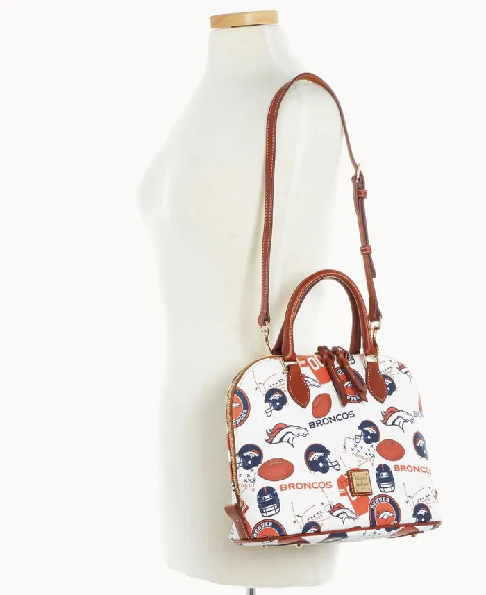 NFL Broncos Zip Zip Satchel Broncos Woman Dooney and Bourke Satchels