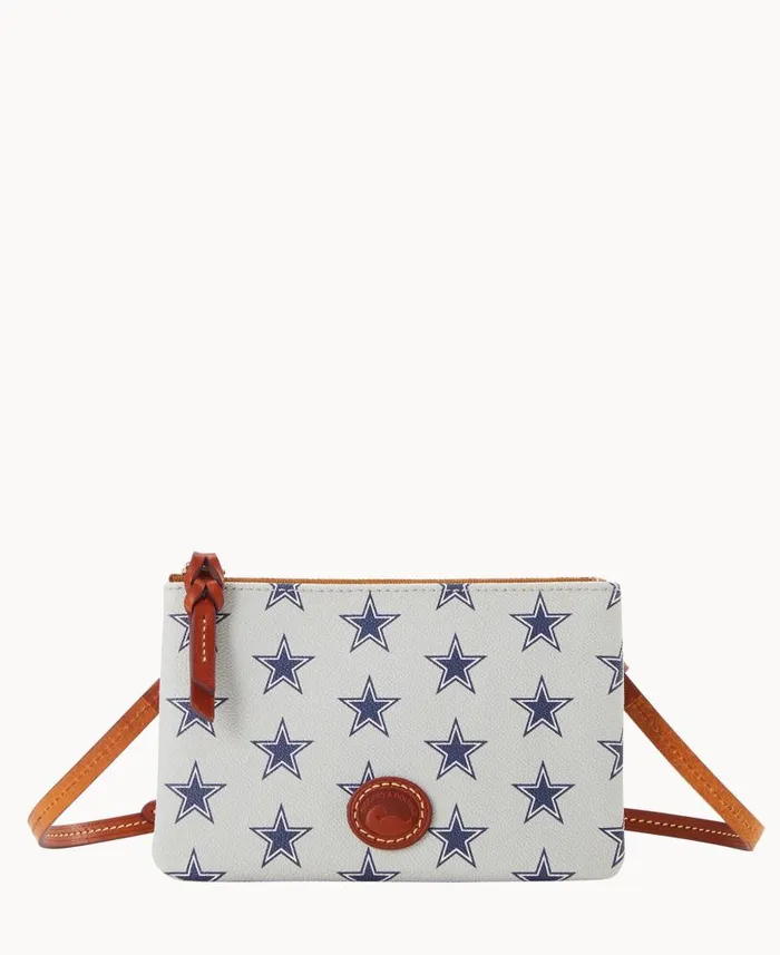NFL Cowboys Top Zip Crossbody Cowboys Woman Dooney and Bourke Crossbodies