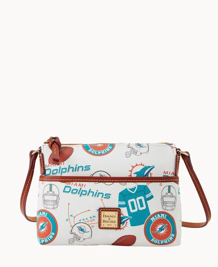 NFL Dolphins Ginger Crossbody Dolphins Woman Dooney and Bourke Crossbodies