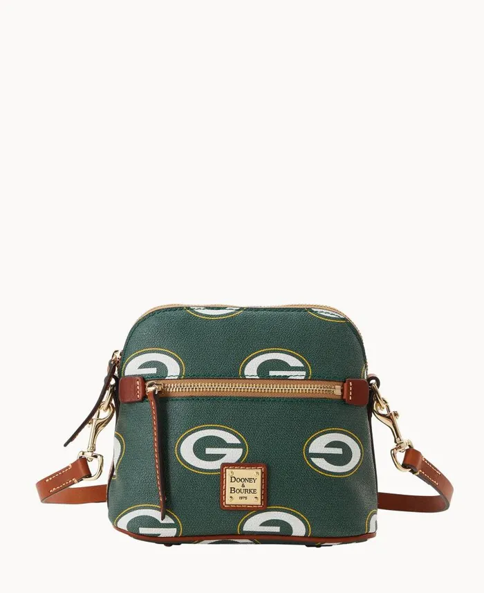 NFL Packers Domed Crossbody Packers Woman Dooney and Bourke Crossbodies
