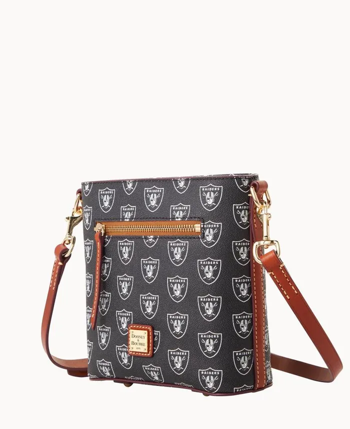 NFL Raiders Small Zip Crossbody Raiders Woman Dooney and Bourke Crossbodies NFL Raiders Small Zip Crossbody Raiders Woman Dooney and Bourke Crossbodies