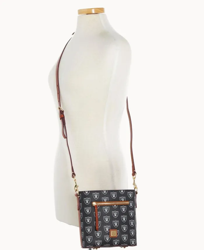 NFL Raiders Small Zip Crossbody Raiders Woman Dooney and Bourke Crossbodies NFL Raiders Small Zip Crossbody Raiders Woman Dooney and Bourke Crossbodies
