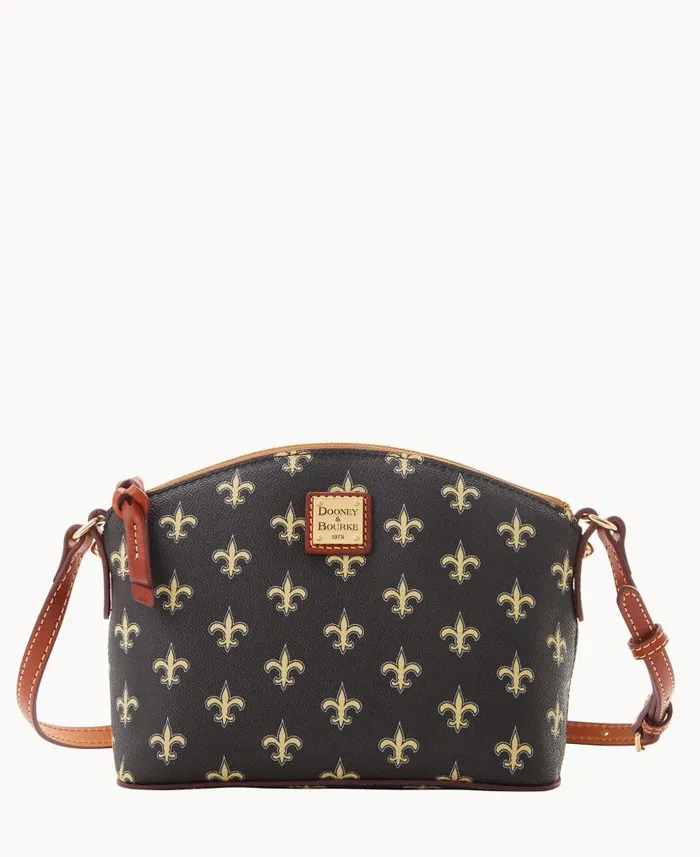 NFL Saints Suki Crossbody Med Wristlet Saints Woman Dooney and Bourke Crossbodies NFL Saints Suki Crossbody Med Wristlet Saints Woman Dooney and Bourke Crossbodies