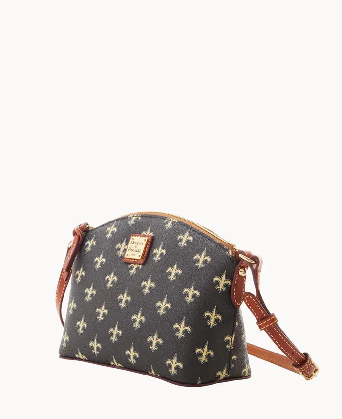NFL Saints Suki Crossbody Med Wristlet Saints Woman Dooney and Bourke Crossbodies NFL Saints Suki Crossbody Med Wristlet Saints Woman Dooney and Bourke Crossbodies