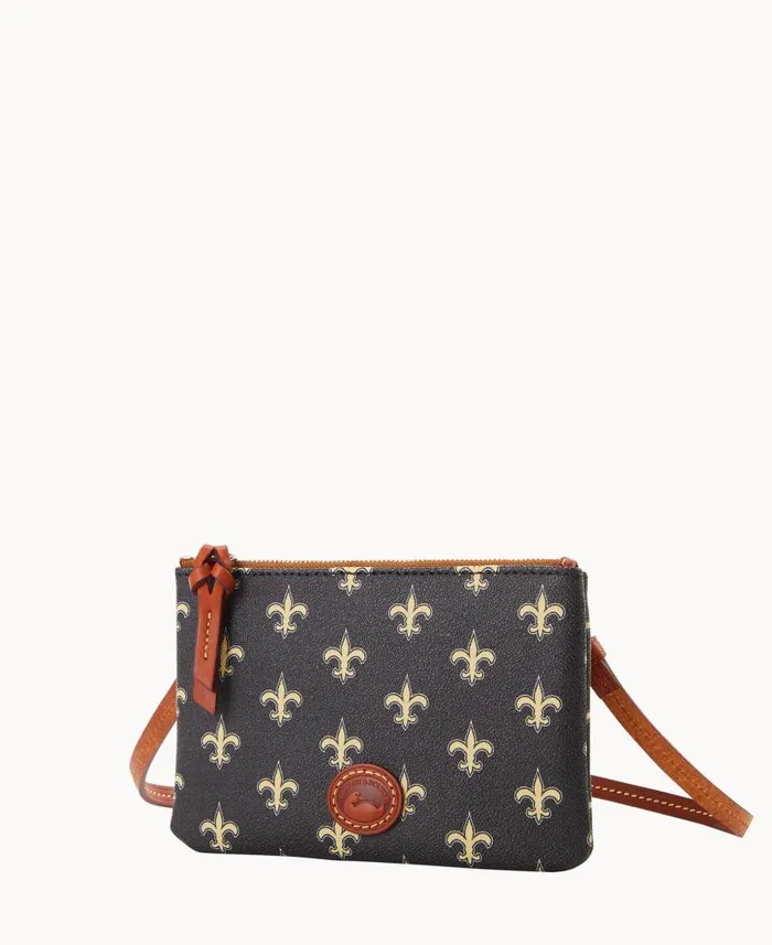 NFL Saints Top Zip Crossbody Saints Woman Dooney and Bourke Crossbodies NFL Saints Top Zip Crossbody Saints Woman Dooney and Bourke Crossbodies