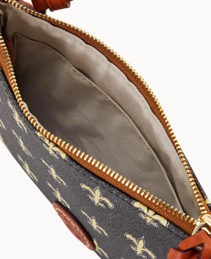 NFL Saints Top Zip Crossbody Saints Woman Dooney and Bourke Crossbodies NFL Saints Top Zip Crossbody Saints Woman Dooney and Bourke Crossbodies