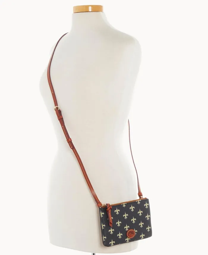NFL Saints Top Zip Crossbody Saints Woman Dooney and Bourke Crossbodies NFL Saints Top Zip Crossbody Saints Woman Dooney and Bourke Crossbodies