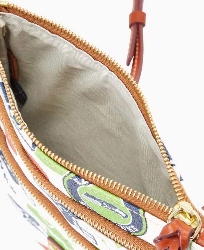 NFL Seahawks N S Triple Zip Crossbody Seahawks Woman Dooney and Bourke Crossbodies NFL Seahawks N S Triple Zip Crossbody Seahawks Woman Dooney and Bourke Crossbodies