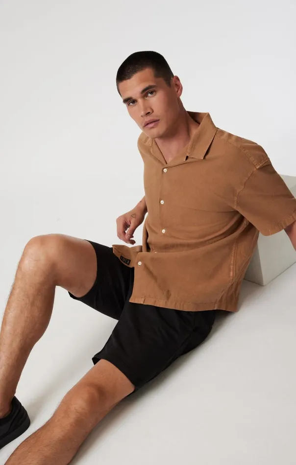Noah Shorts In Black Luxe Twill Men Mavi Jeans Shorts Noah Shorts In Black Luxe Twill Men Mavi Jeans Shorts