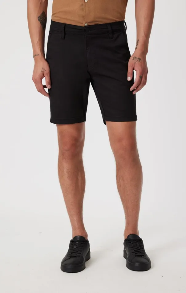 Noah Shorts In Black Luxe Twill Men Mavi Jeans Shorts Noah Shorts In Black Luxe Twill Men Mavi Jeans Shorts