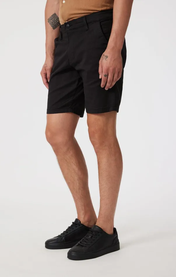 Noah Shorts In Black Luxe Twill Men Mavi Jeans Shorts Noah Shorts In Black Luxe Twill Men Mavi Jeans Shorts