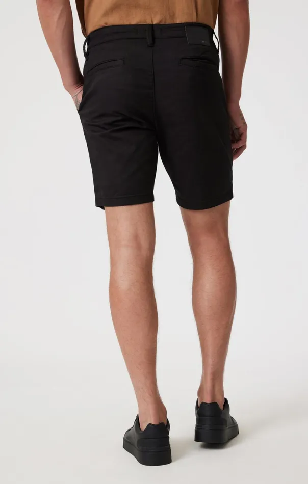 Noah Shorts In Black Luxe Twill Men Mavi Jeans Shorts Noah Shorts In Black Luxe Twill Men Mavi Jeans Shorts