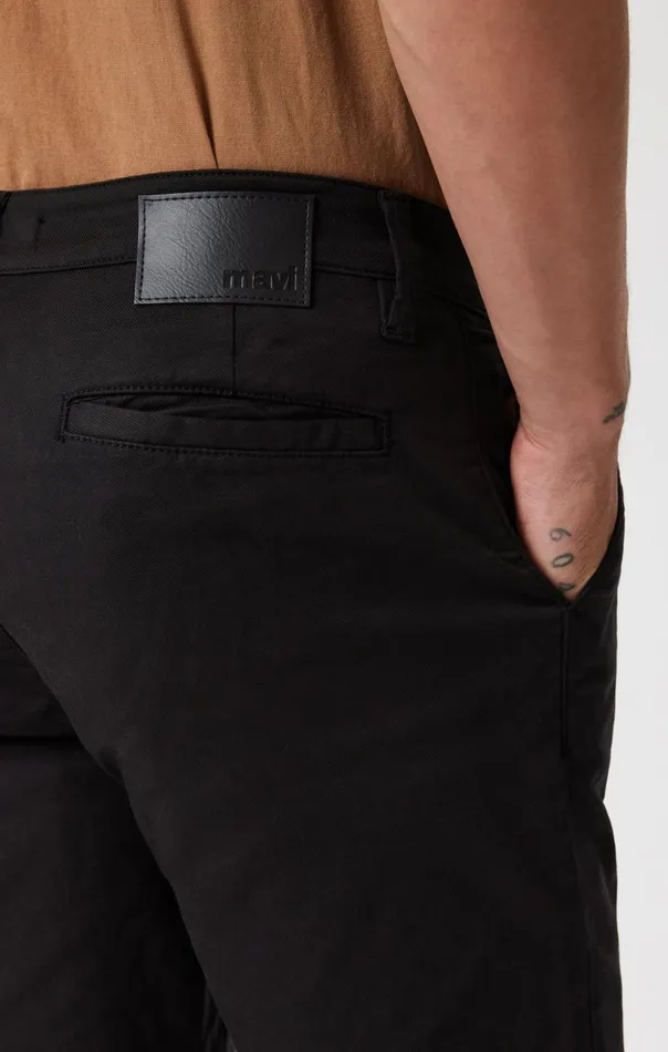 Noah Shorts In Black Luxe Twill Men Mavi Jeans Shorts Noah Shorts In Black Luxe Twill Men Mavi Jeans Shorts