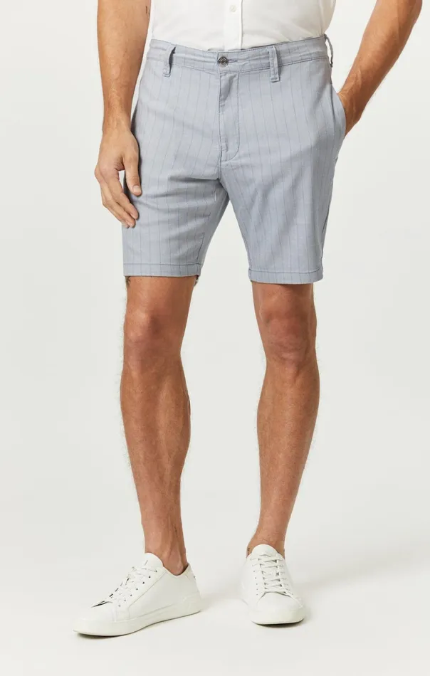 Noah Shorts In Blue Stripe Linen Men Mavi Jeans Shorts Noah Shorts In Blue Stripe Linen Men Mavi Jeans Shorts