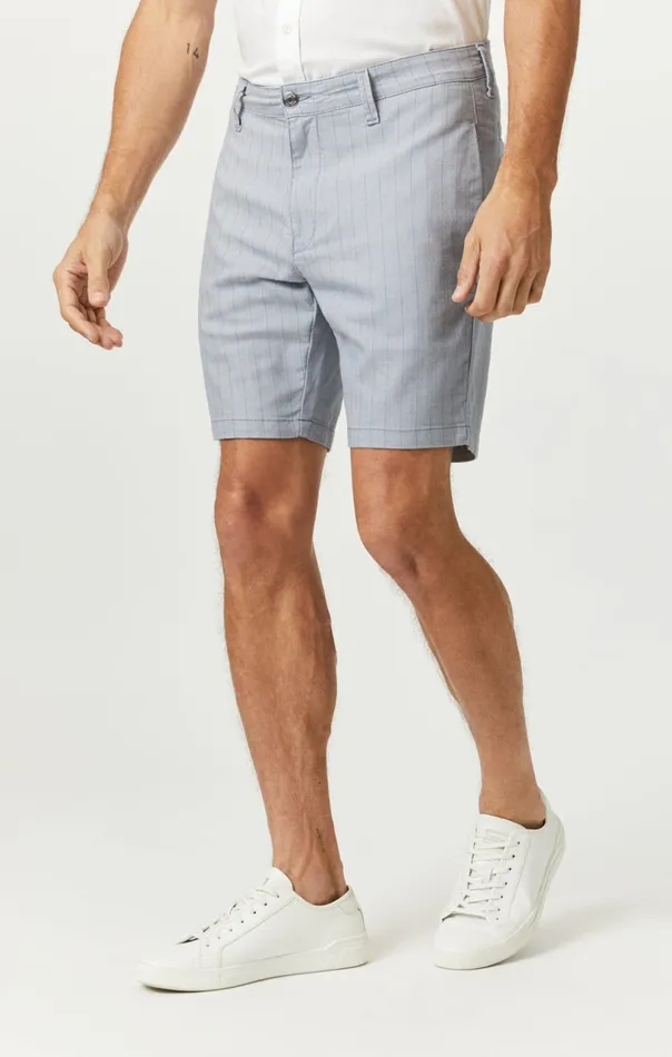 Noah Shorts In Blue Stripe Linen Men Mavi Jeans Shorts Noah Shorts In Blue Stripe Linen Men Mavi Jeans Shorts