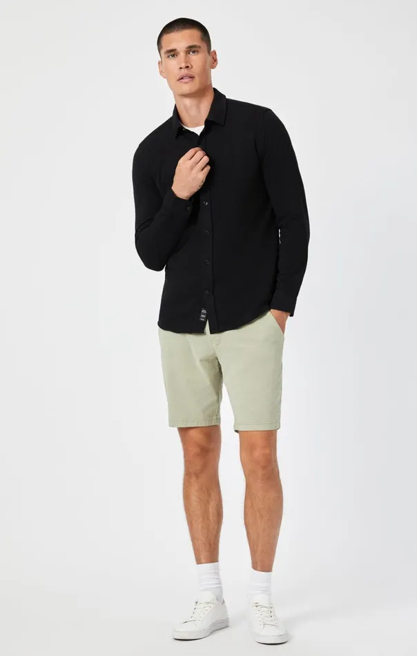 Noah Shorts In Sea Grass Luxe Twill Men Mavi Jeans Shorts