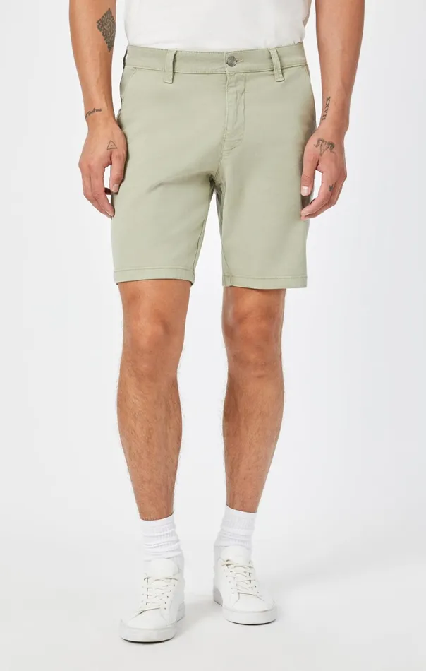 Noah Shorts In Sea Grass Luxe Twill Men Mavi Jeans Shorts Noah Shorts In Sea Grass Luxe Twill Men Mavi Jeans Shorts