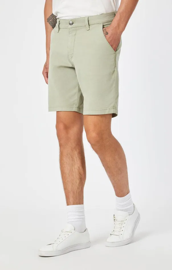 Noah Shorts In Sea Grass Luxe Twill Men Mavi Jeans Shorts Noah Shorts In Sea Grass Luxe Twill Men Mavi Jeans Shorts