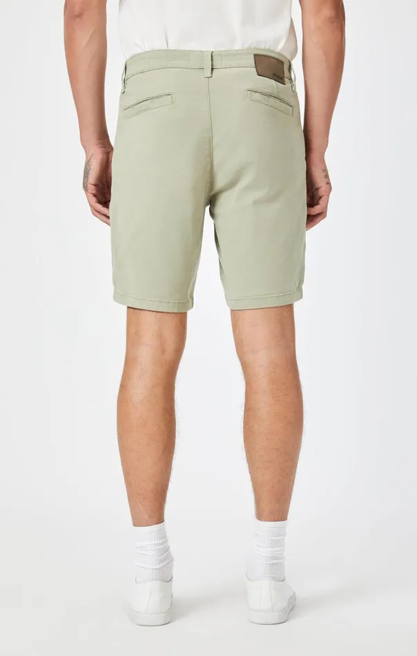 Noah Shorts In Sea Grass Luxe Twill Men Mavi Jeans Shorts Noah Shorts In Sea Grass Luxe Twill Men Mavi Jeans Shorts