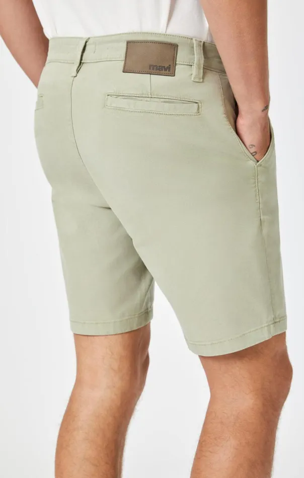 Noah Shorts In Sea Grass Luxe Twill Men Mavi Jeans Shorts Noah Shorts In Sea Grass Luxe Twill Men Mavi Jeans Shorts