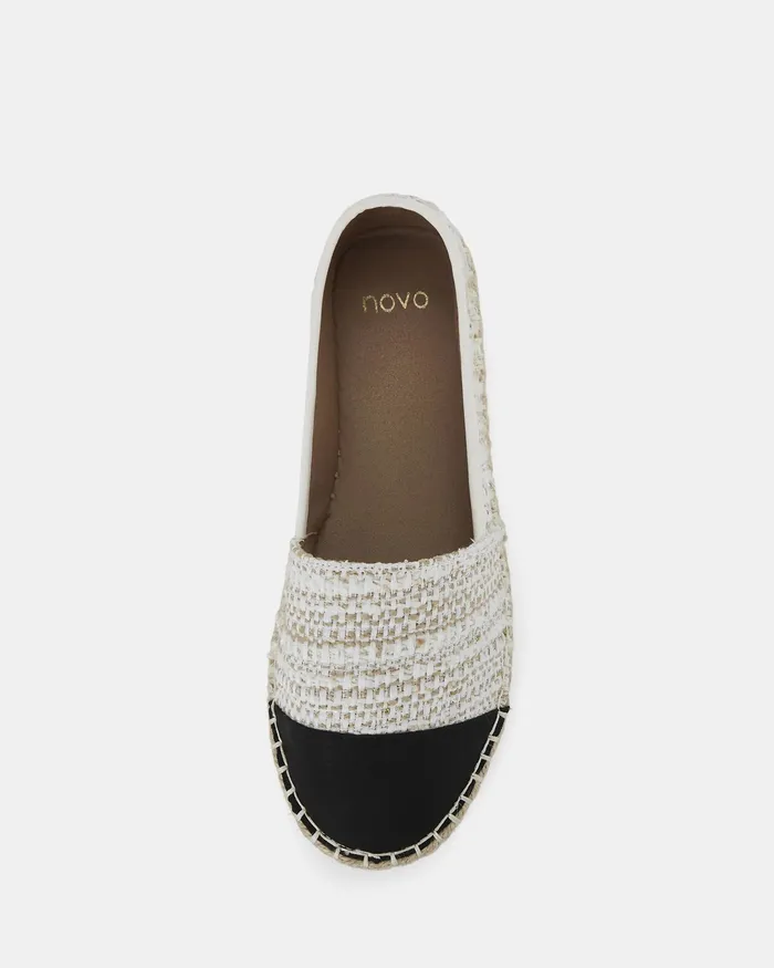 NOVO Shoes Casuals Women EMARA TWEED Slip Ons