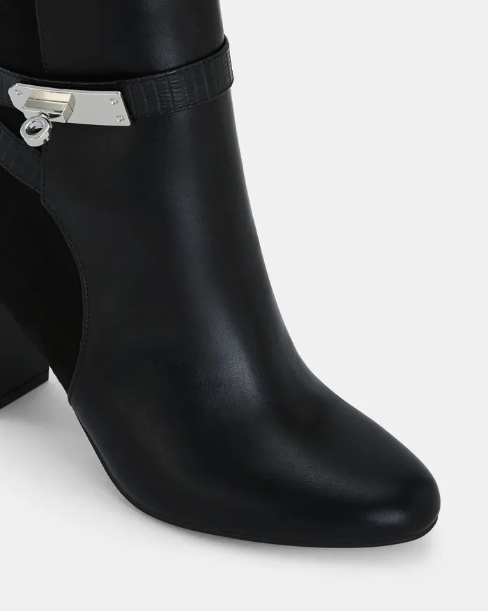 NOVO Shoes KOBIE BLACK Heeled Boots Women Ankle Boots