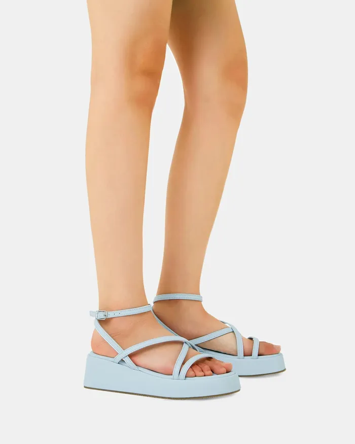 NOVO Shoes Wedges Women WHITLEY SOFT BLUE