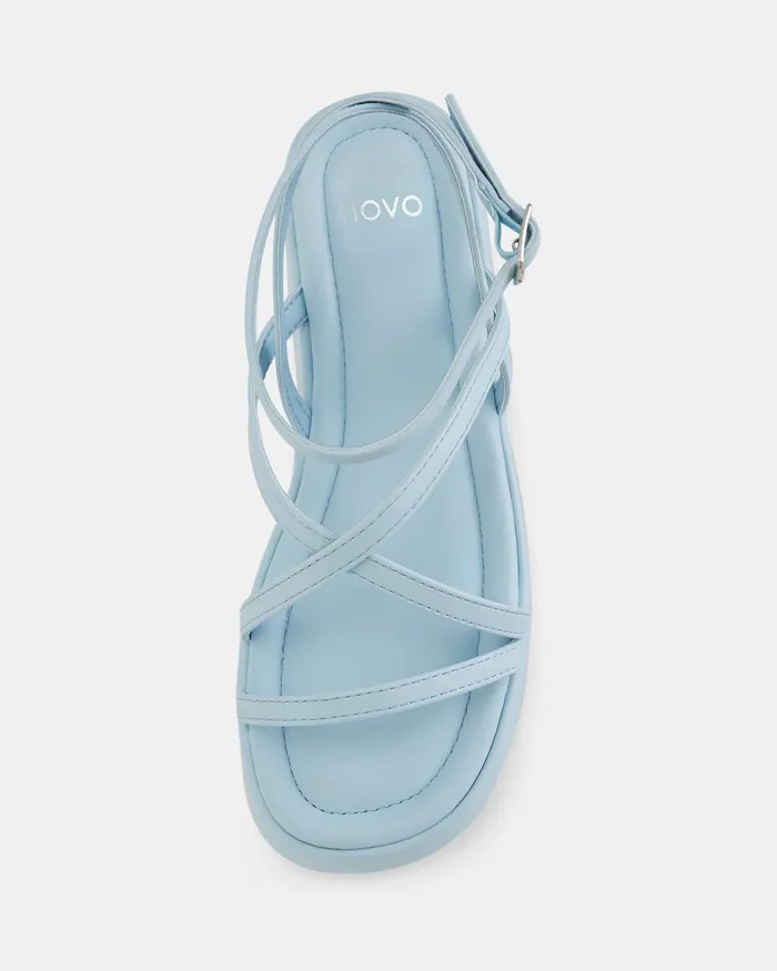 NOVO Shoes Wedges Women WHITLEY SOFT BLUE