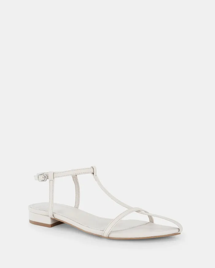 NOVO Shoes ZACK CREAM Strappy Sandals Women Flat Sandals
