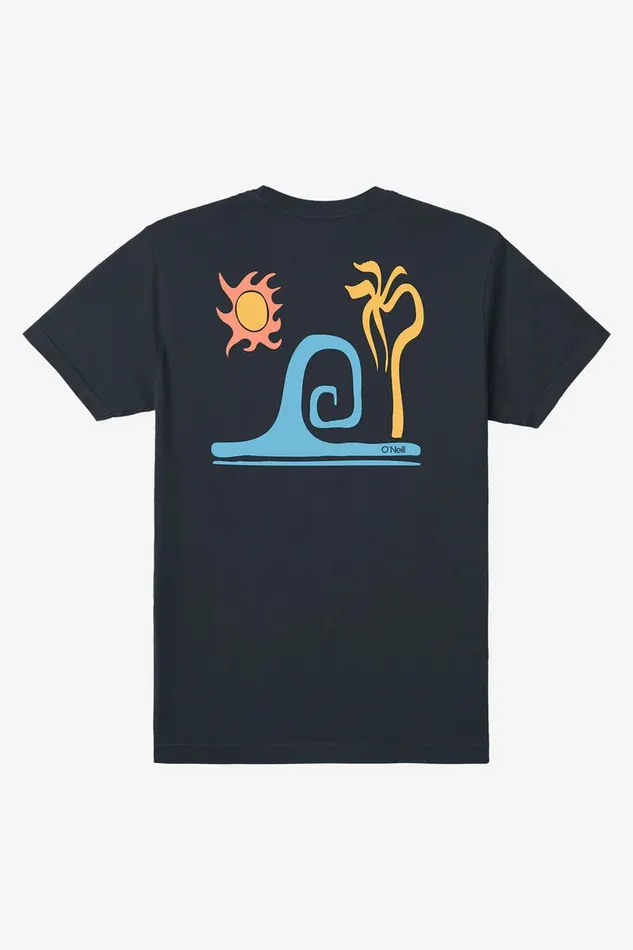 O039RIGINALS WONKY PALM TEE Dark Charcoal Men O039NEILL Featured