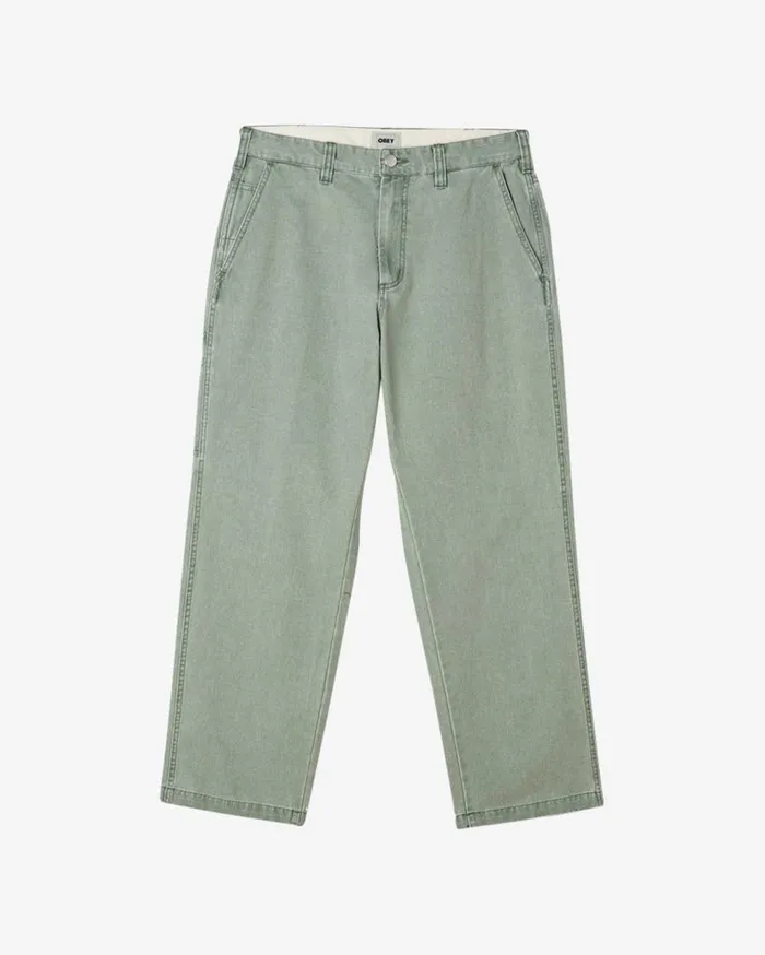 OBEY Clothing BOTTOMS Men HARDWORK CARPENTER PANT Pigment Duck Green