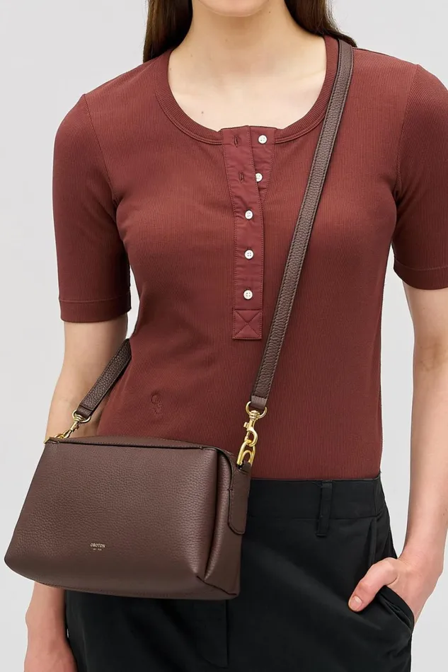 Oroton Alice Crossbody Bear Brown Women Shoulder Oroton Alice Crossbody Bear Brown Women Shoulder