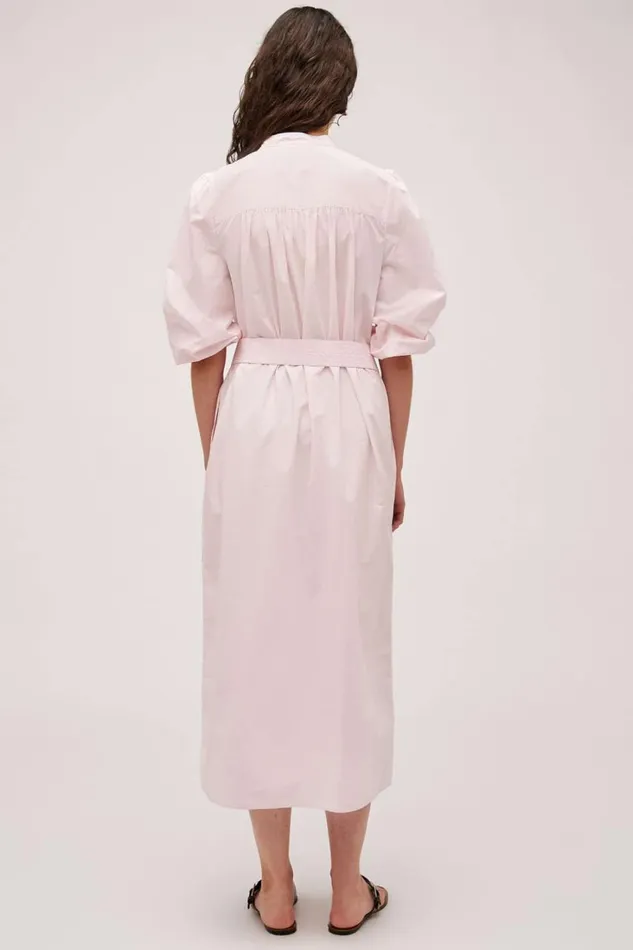 Oroton Cleo Poplin Dress Palest Pink Women Dresses Oroton Cleo Poplin Dress Palest Pink Women Dresses