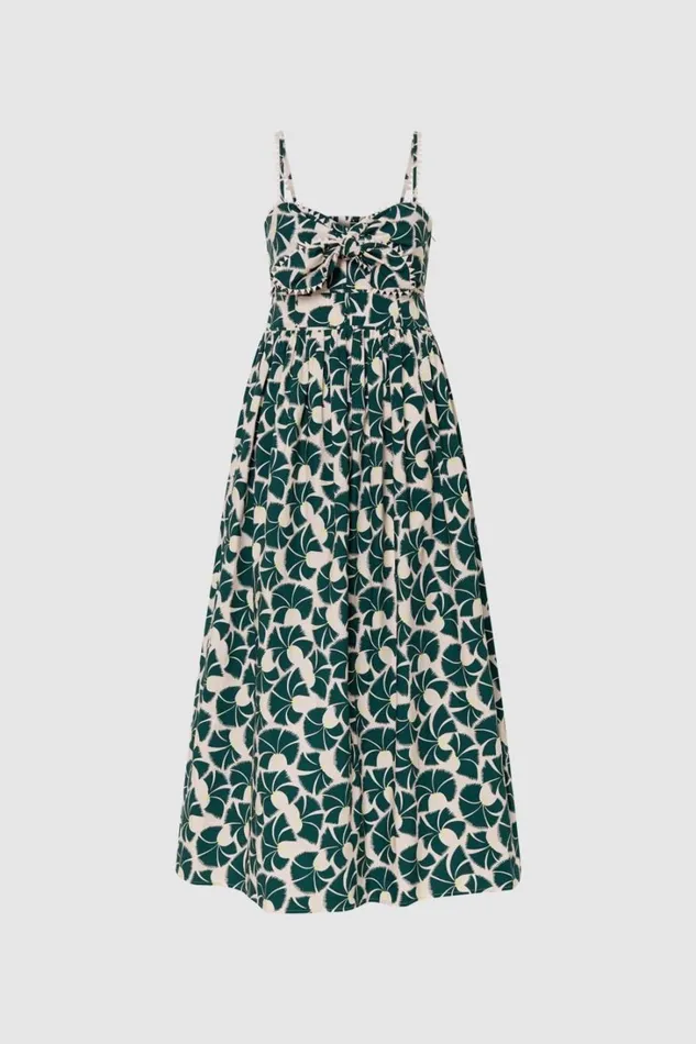 Oroton Fan Flower Print Sundress Ivy Women Dresses