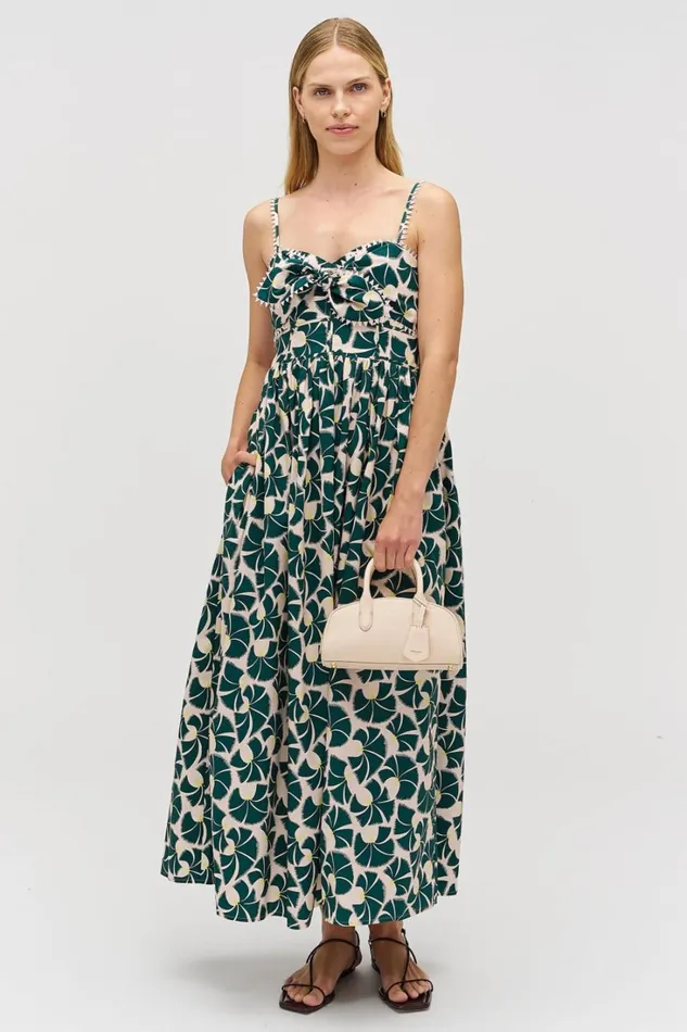 Oroton Fan Flower Print Sundress Ivy Women Dresses Oroton Fan Flower Print Sundress Ivy Women Dresses