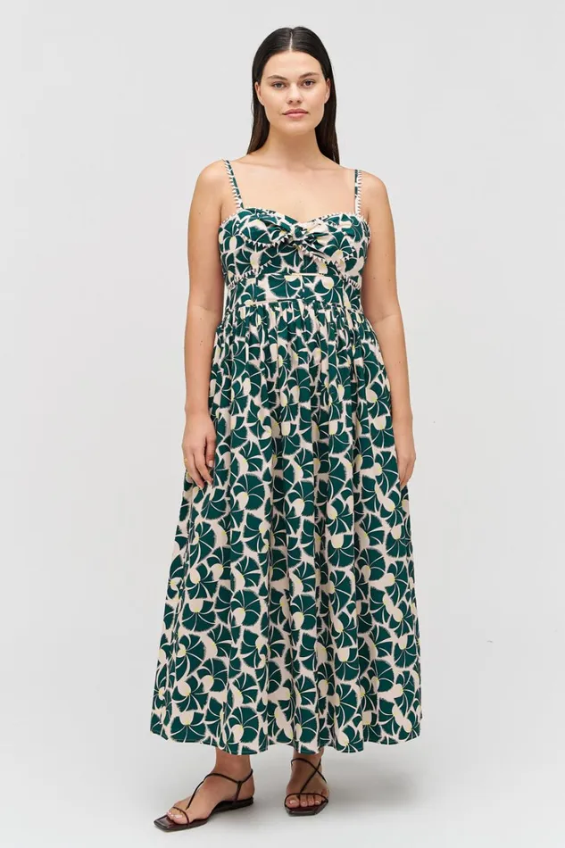 Oroton Fan Flower Print Sundress Ivy Women Dresses Oroton Fan Flower Print Sundress Ivy Women Dresses