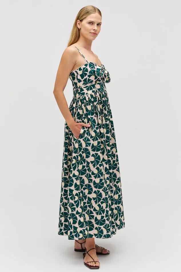 Oroton Fan Flower Print Sundress Ivy Women Dresses Oroton Fan Flower Print Sundress Ivy Women Dresses