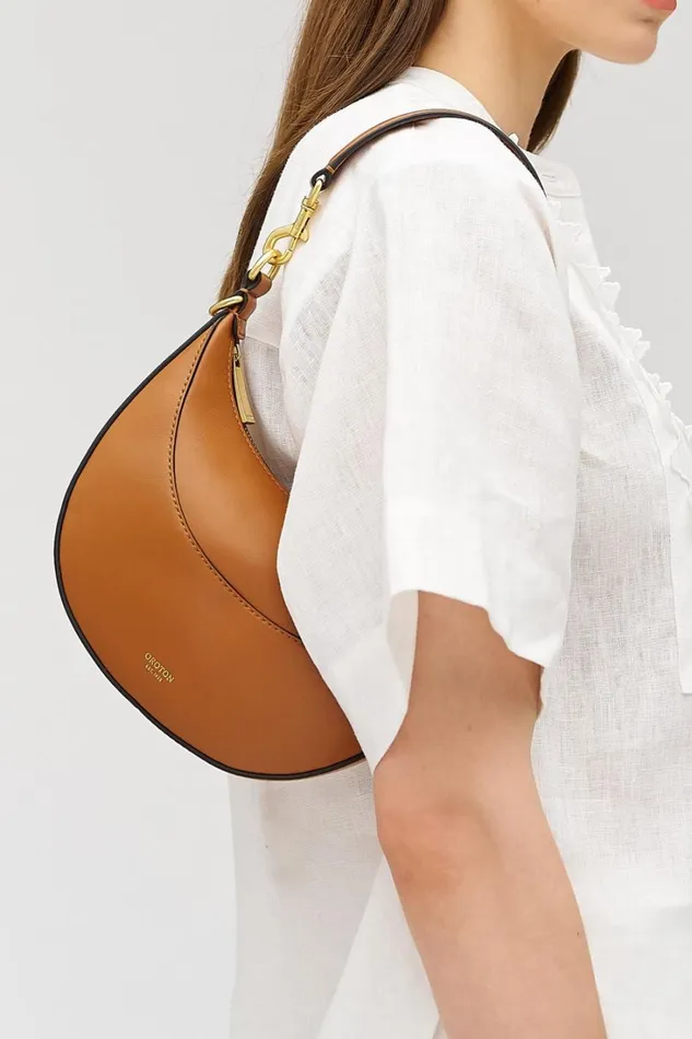 Oroton Florence Small Shoulder Bag Cognac Women Shoulder