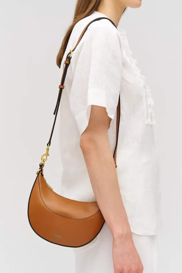 Oroton Florence Small Shoulder Bag Cognac Women Shoulder